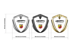 Fiat Abarth Emblem Metall Abzeichen Limitiert Edition Premium Look